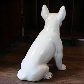 いぬ　犬　陶器　ミニチュア　置物　インテリア　工芸品　美術品　A3126 Amazon.co.jp: 犬 置物 ブルテリア 陶器製 陶犬 輸入雑貨